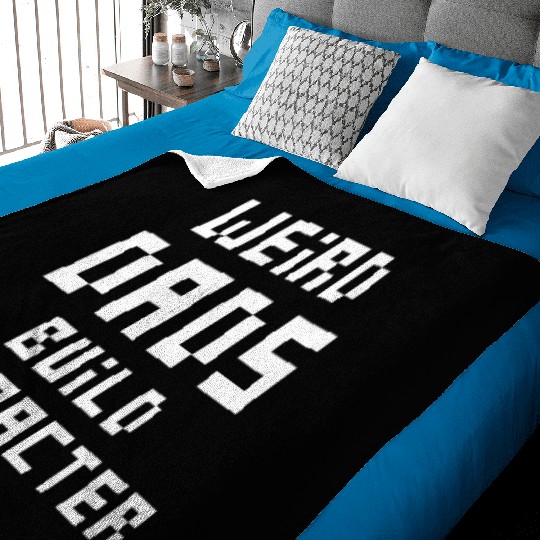 Weird Dads Build Character Funny Dad Baby Blankets