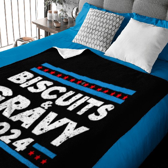 Biscuits and Gravy 2024 Presidential Election Baby Blankets