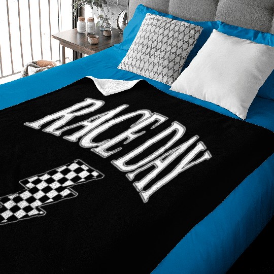 Race Day Checkered Baby Blankets