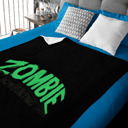 Zombie Bowhunting Archery Baby Blankets