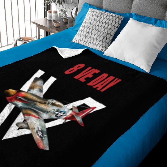 P15 Spitfire 8VE day Baby Blankets