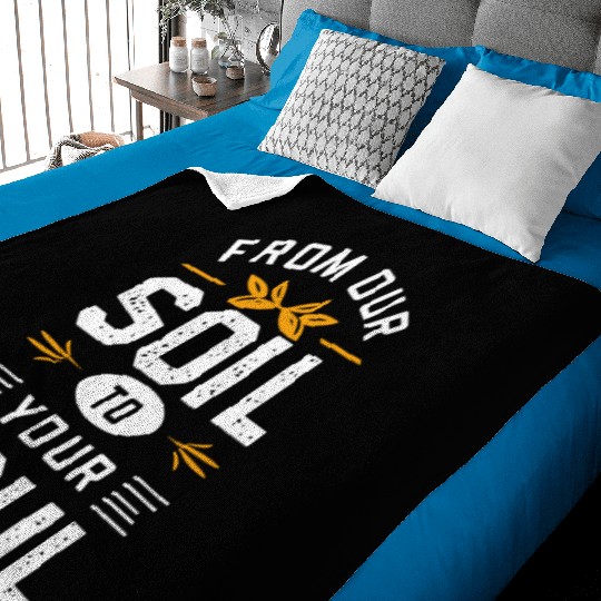 Farmers Market Farmer Agriculture Farming Food Baby Blankets