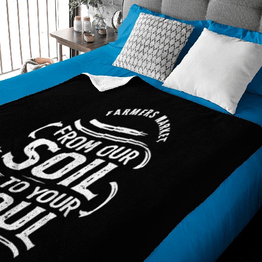 Farmers Market Farmer Agriculture Farming Food Baby Blankets