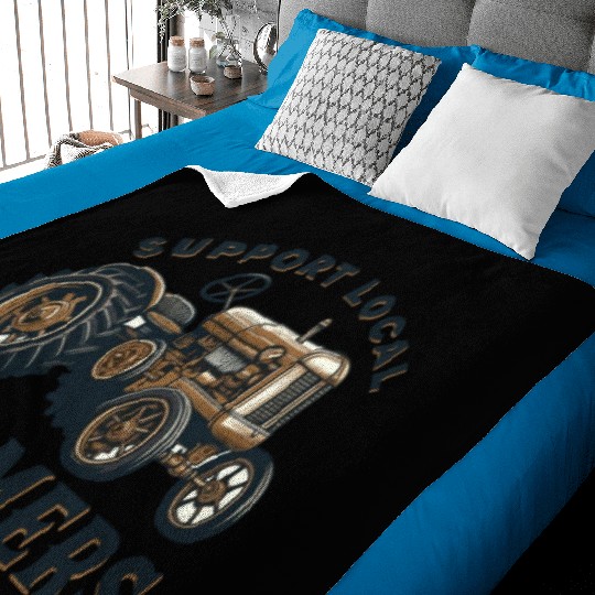 Farmers Market Farmer Agriculture Farming Food Baby Blankets