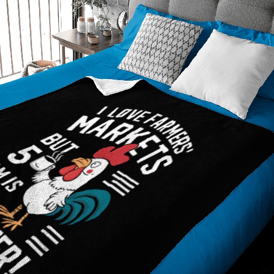 Farmers Market Farmer Agriculture Farming Food Baby Blankets