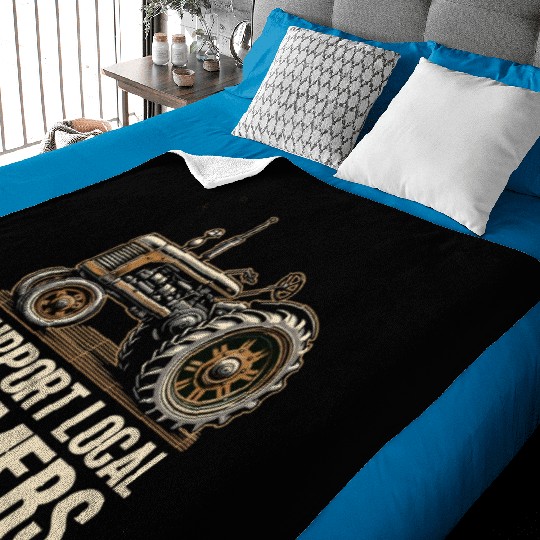 Farmers Market Farmer Agriculture Farming Food Baby Blankets