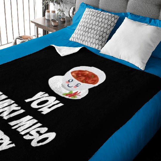 You Maki Miso Happy Asian Chinese Cuisine Baby Blankets