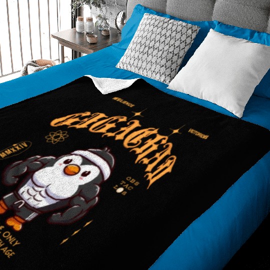 Gigachad Penguin Baby Blankets