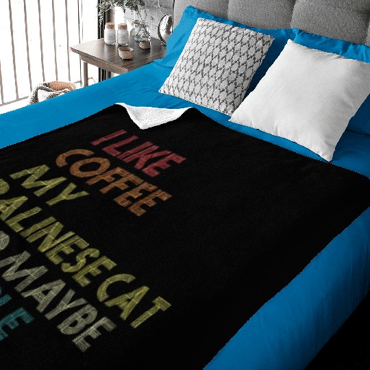 Balinese Cat Owner Coffee Lover Baby Blankets