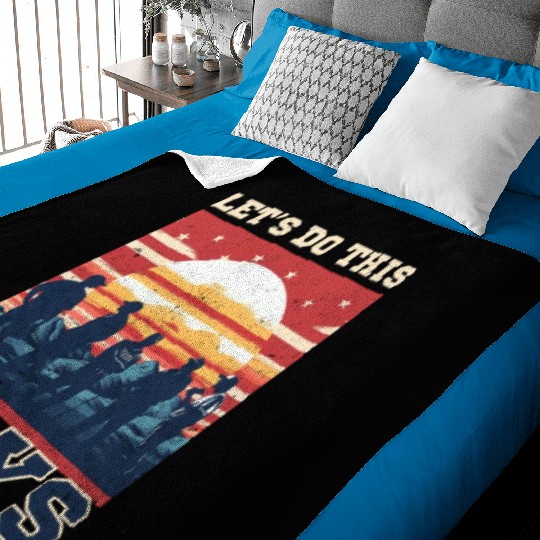 4th Of July Baseball Coach Do This Boys Baby Blankets