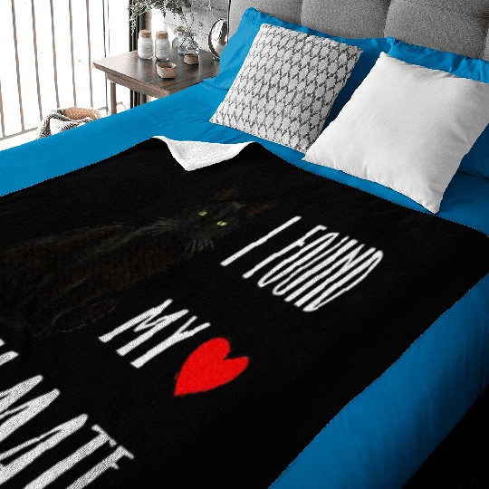 I Found My Soulmate Bombay Cat Lover Best Friend Baby Blankets