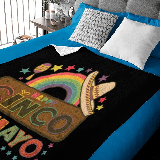 Cinco De Mayo Mexican Fiesta Baby Blankets