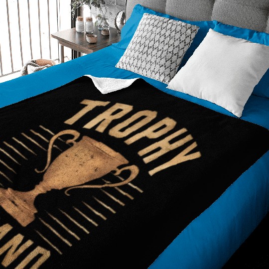 Trophy Husband Baby Blankets