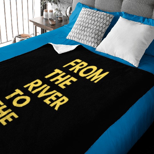 from the river to the sea Baby Blankets