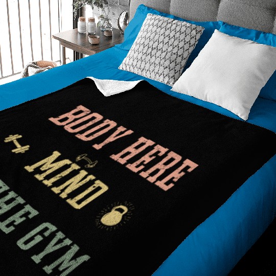 Fathers Day Gift Boyfriend Husband Gym Baby Blankets