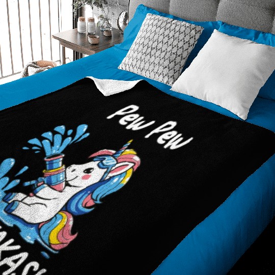 Funny | Hilarious Gift Idea | Pew Pew Madafakas Baby Blankets