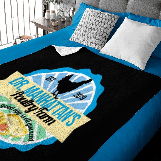 Dr Manhattan Poultry Farm Baby Blankets