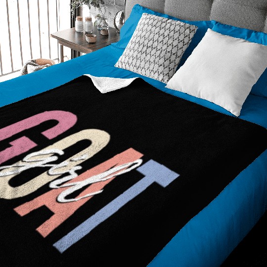 Love Goats Farmer Farming Baby Blankets