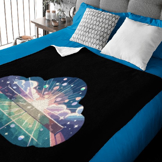 Tennis Court Sunrise Baby Blankets