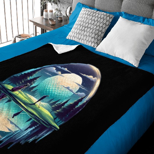 Night Golfer Escape Golfing Twilight Fairway Baby Blankets