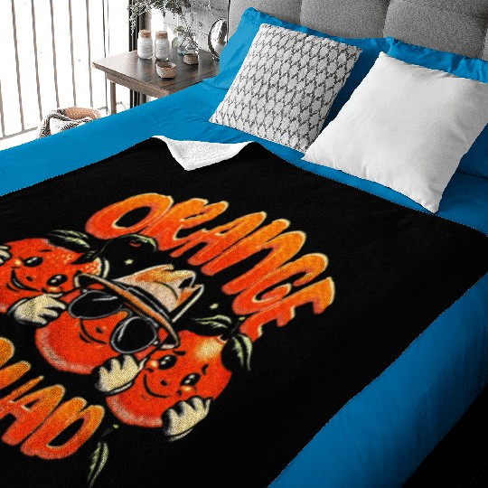 Orange Citrus Fruit Lover Orange Squad Meme Baby Blankets