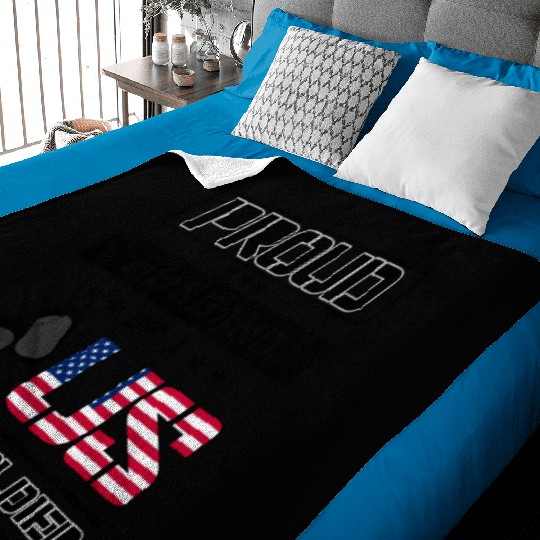 Proud Husband of a US Army Baby Blankets