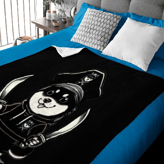 Shiba Inu Pirate Baby Blankets