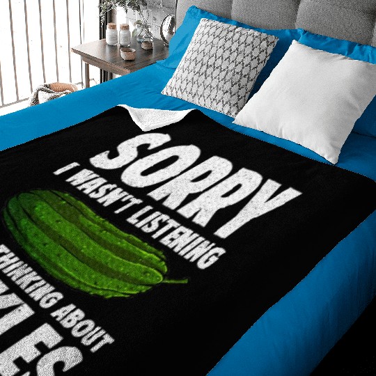 Pickle Design Cucumber Dill Pickle Lover Baby Blankets