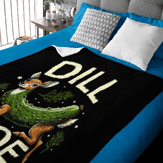 Raunchy Vulgar Naughty Gag Dill Pickle Deer Doe Baby Blankets