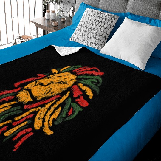 Celebrate Juneteenth Lion African American Freedom Baby Blankets