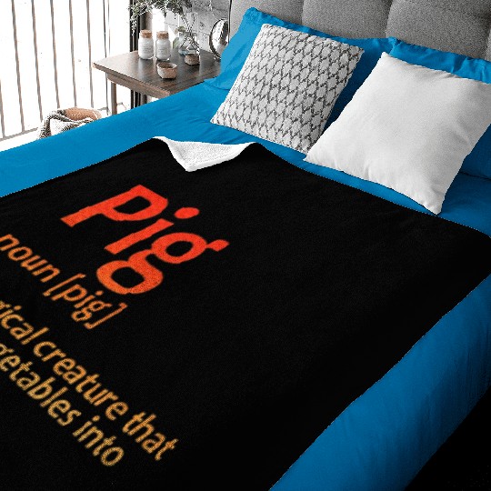 Best Bacon Design Pig Food Bacon Lover Baby Blankets