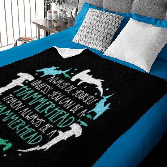 Hammerhead Underwater Ocean Hammerhead Shark Lover Baby Blankets