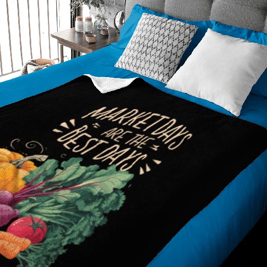 Farmers Market Farmer Agriculture Farming Food Baby Blankets