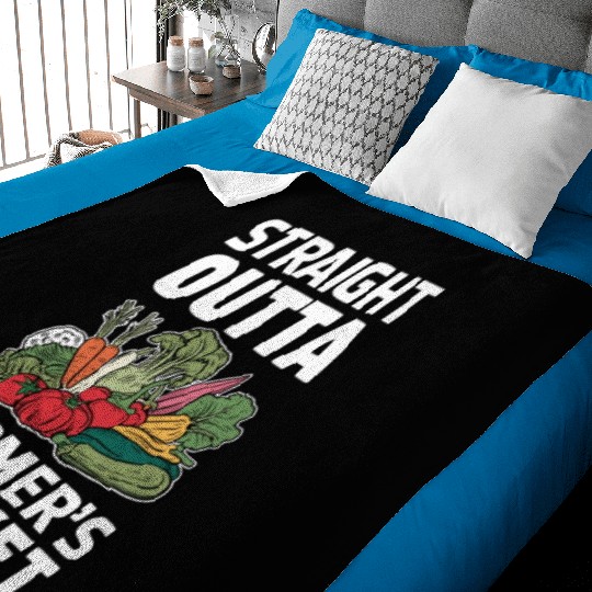 Farmers Market Farmer Agriculture Farming Food Baby Blankets