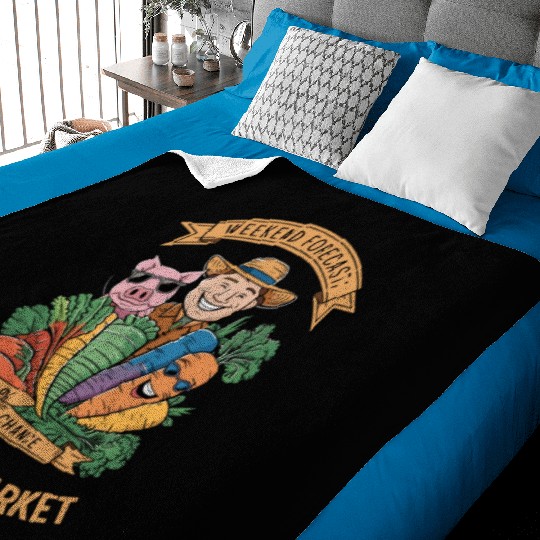 Farmers Market Farmer Agriculture Farming Food Baby Blankets