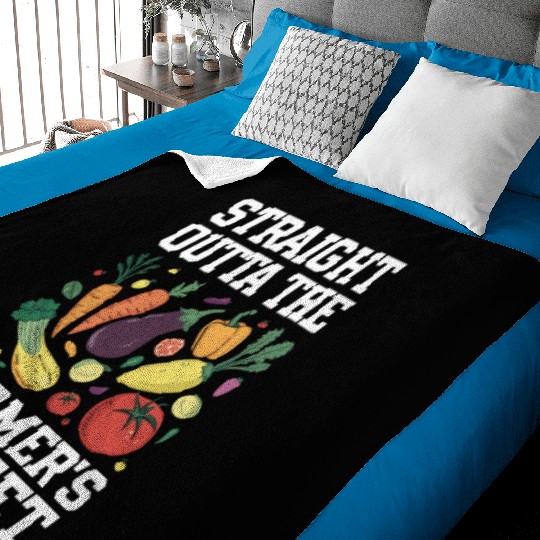 Farmers Market Farmer Agriculture Farming Food Baby Blankets