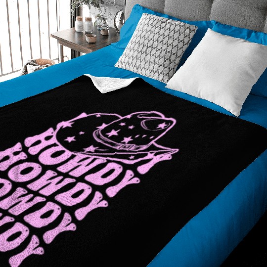 Western Country Texas Cowboy Hat Baby Blankets