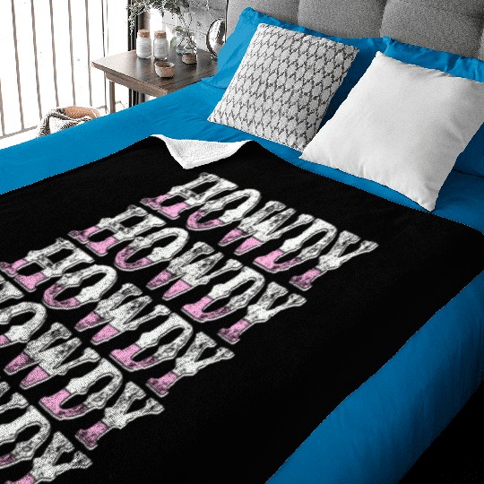 Western Country Texas Cowboy Hat Baby Blankets