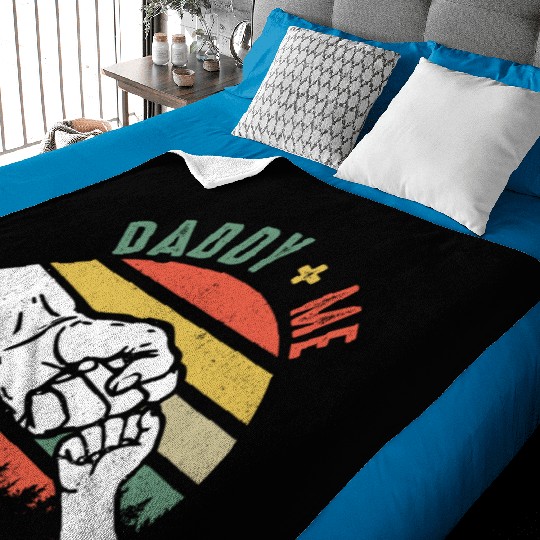 Love Daddy and Me Baby Blankets