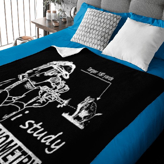 Funny Wild Boar Hunting Wild Hog Hunter Baby Blankets