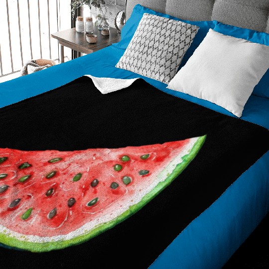 Watermelon Clipart - Fresh Summer Fruit Designs, Baby Blankets