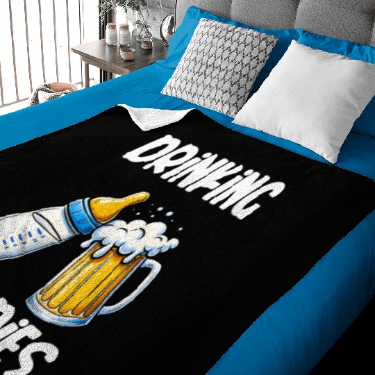 Drinking Buddies Creative Fun Novelty Baby Blankets