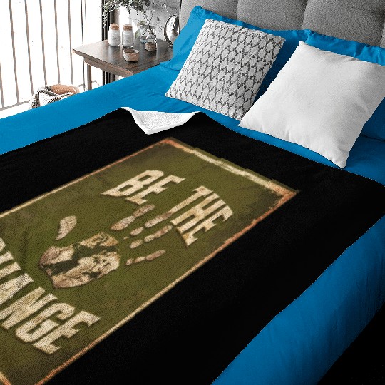 Be the Change - Inspirational & Motivational Quote Baby Blankets