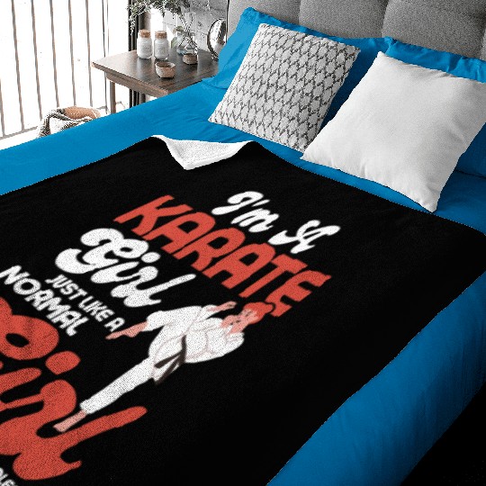 I'm A Karate Girl Woman Karateka Baby Blankets