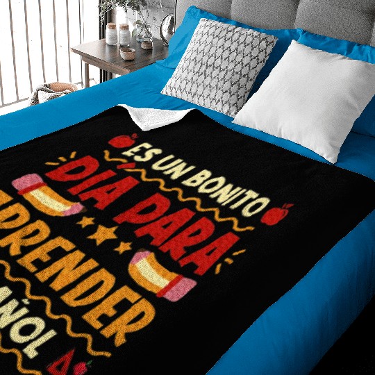 Espanol Maestra Hispanic Teacher Spanish Teacher Baby Blankets