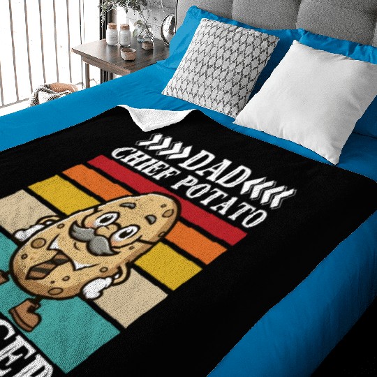 Dad chief potato officer Baby Blankets