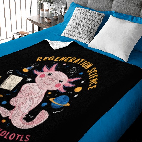 Axolotl Science Teacher Mexican Salamander Baby Blankets