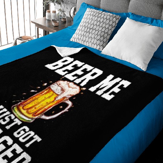 Beer Me I Just Got Engaged, engagement Baby Blankets