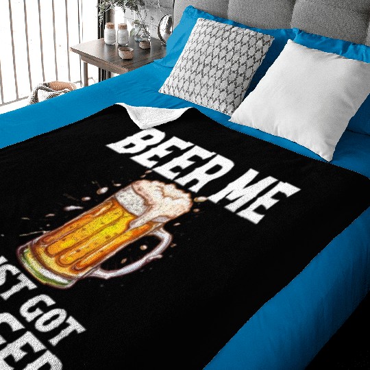 Beer Me I Just Got Engaged, engagement Baby Blankets