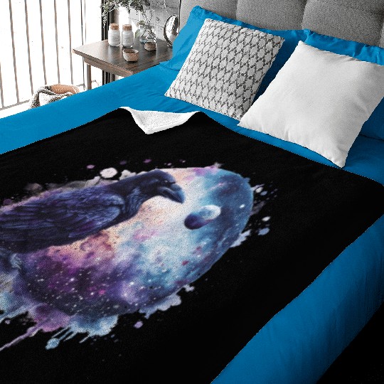 Celestial Raven Clipart Clipart, Crow Bird Witch Baby Blankets